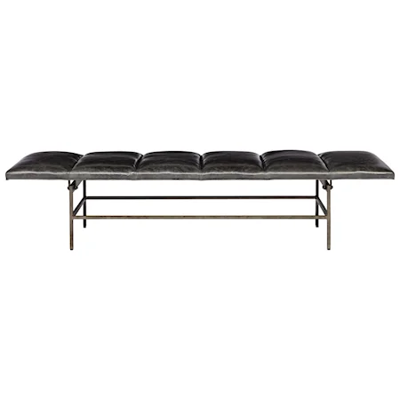 Ardmore Bench with Contemporary Style and Steel Base